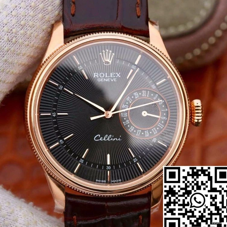 18K Factory MKS 50515 Gold Case Celini Rolex Rose Date 0130